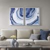 Madison Park Ethereal Wall Art Living Room Décor – Frame Modern Abstract Stretched, Gel Coated Canvas Entry Way Decoration, Ready to Hang Painting for Bedroom, 23.5″W x 29.5″H x 1.625″D, Blue 2 Piece(Ethereal)