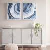 Madison Park Ethereal Wall Art Living Room Décor – Frame Modern Abstract Stretched, Gel Coated Canvas Entry Way Decoration, Ready to Hang Painting for Bedroom, 23.5″W x 29.5″H x 1.625″D, Blue 2 Piece(Ethereal)