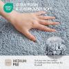 Madison Park Evan Cotton Tufted Washable Bath Mat , Luxury Solid Bathroom Rugs , 20″ x 30″ , Grey(Blue)