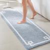 Madison Park Evan Cotton Tufted Washable Bath Mat , Luxury Solid Bathroom Rugs , 20″ x 30″ , Grey(Blue)