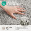 Madison Park Evan Cotton Tufted Washable Bath Mat , Luxury Solid Bathroom Rugs , 20″ x 30″ , Grey(Grey)