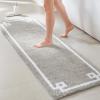 Madison Park Evan Cotton Tufted Washable Bath Mat , Luxury Solid Bathroom Rugs , 20″ x 30″ , Grey(Grey)