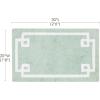 Madison Park Evan Cotton Tufted Washable Bath Mat , Luxury Solid Bathroom Rugs , 20″ x 30″ , Grey(Seafoam)