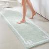 Madison Park Evan Cotton Tufted Washable Bath Mat , Luxury Solid Bathroom Rugs , 20″ x 30″ , Grey(Seafoam)
