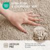 Madison Park Evan Cotton Tufted Washable Bath Mat , Luxury Solid Bathroom Rugs , 20″ x 30″ , Grey(Taupe)