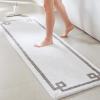Madison Park Evan Cotton Tufted Washable Bath Mat , Luxury Solid Bathroom Rugs , 20″ x 30″ , Grey(White)