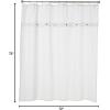 Madison Park Finley 100% Cotton Shower Curtain, Waffle Weave Texutre Minimalistic Design, Modern Bathroom Decor, Machine Washable, Fabric Privacy Screen 72×72″, White