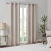 Madison Park Galen Basketweave 2-Panel Pack Window Curtain, Room Darkening, Grommet Top Easy to Hang, Fits up to 1.25″ Diameter Rod, 40″ W x 84″ H Ivory(Basketweave Taupe)