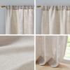 Madison Park Galen Basketweave 2-Panel Pack Window Curtain, Room Darkening, Grommet Top Easy to Hang, Fits up to 1.25″ Diameter Rod, 40″ W x 84″ H Ivory(Linen Blend Natural)