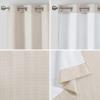 Madison Park Galen Basketweave 2-Panel Pack Window Curtain, Room Darkening, Grommet Top Easy to Hang, Fits up to 1.25″ Diameter Rod, 40″ W x 84″ H Ivory(Basketweave Ivory)