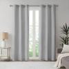 Madison Park Galen Basketweave 2-Panel Pack Window Curtain, Room Darkening, Grommet Top Easy to Hang, Fits up to 1.25″ Diameter Rod, 40″ W x 84″ H Ivory(Basketweave Grey)