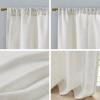 Madison Park Galen Basketweave 2-Panel Pack Window Curtain, Room Darkening, Grommet Top Easy to Hang, Fits up to 1.25″ Diameter Rod, 40″ W x 84″ H Ivory(Linen Blend Ivory)