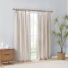 Madison Park Galen Basketweave 2-Panel Pack Window Curtain, Room Darkening, Grommet Top Easy to Hang, Fits up to 1.25″ Diameter Rod, 40″ W x 84″ H Ivory(Linen Blend Natural)