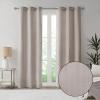 Madison Park Galen Basketweave 2-Panel Pack Window Curtain, Room Darkening, Grommet Top Easy to Hang, Fits up to 1.25″ Diameter Rod, 40″ W x 84″ H Ivory(Basketweave Taupe)