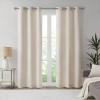 Madison Park Galen Basketweave 2-Panel Pack Window Curtain, Room Darkening, Grommet Top Easy to Hang, Fits up to 1.25″ Diameter Rod, 40″ W x 84″ H Ivory(Basketweave Ivory)