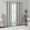 Madison Park Galen Basketweave 2-Panel Pack Window Curtain, Room Darkening, Grommet Top Easy to Hang, Fits up to 1.25″ Diameter Rod, 40″ W x 84″ H Ivory(Basketweave Grey)