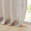 Madison Park Galen Basketweave 2-Panel Pack Window Curtain, Room Darkening, Grommet Top Easy to Hang, Fits up to 1.25″ Diameter Rod, 40″ W x 84″ H Ivory(Linen Blend Natural)