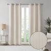 Madison Park Galen Basketweave 2-Panel Pack Window Curtain, Room Darkening, Grommet Top Easy to Hang, Fits up to 1.25″ Diameter Rod, 40″ W x 84″ H Ivory(Basketweave Ivory)