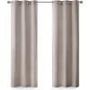 Madison Park Galen Basketweave 2-Panel Pack Window Curtain, Room Darkening, Grommet Top Easy to Hang, Fits up to 1.25″ Diameter Rod, 40″ W x 84″ H Ivory(Basketweave Taupe)