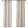 Madison Park Galen Basketweave 2-Panel Pack Window Curtain, Room Darkening, Grommet Top Easy to Hang, Fits up to 1.25″ Diameter Rod, 40″ W x 84″ H Ivory(Basketweave Ivory)