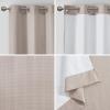 Madison Park Galen Basketweave 2-Panel Pack Window Curtain, Room Darkening, Grommet Top Easy to Hang, Fits up to 1.25″ Diameter Rod, 40″ W x 84″ H Ivory(Basketweave Taupe)
