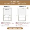 Madison Park Galen Matte White Cordless Roman Shades – Fabric Privacy Single Panel Darkening, Energy Efficient, Thermal Insulated Window Blind Treatment, for Home, Living Room Decor, 23″ W x 64″ H(Slub-textured White)