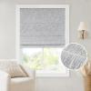 Madison Park Galen Matte White Cordless Roman Shades – Fabric Privacy Single Panel Darkening, Energy Efficient, Thermal Insulated Window Blind Treatment, for Home, Living Room Decor, 23″ W x 64″ H(Slub-textured Light Grey)