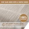 Madison Park Galen Matte White Cordless Roman Shades – Fabric Privacy Single Panel Darkening, Energy Efficient, Thermal Insulated Window Blind Treatment, for Home, Living Room Decor, 23″ W x 64″ H(Slub-textured Linen)