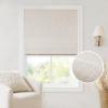 Madison Park Galen Matte White Cordless Roman Shades – Fabric Privacy Single Panel Darkening, Energy Efficient, Thermal Insulated Window Blind Treatment, for Home, Living Room Decor, 23″ W x 64″ H(Slub-textured Linen)