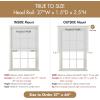 Madison Park Galen Matte White Cordless Roman Shades – Fabric Privacy Single Panel Darkening, Energy Efficient, Thermal Insulated Window Blind Treatment, for Home, Living Room Decor, 23″ W x 64″ H(Slub-textured Light Grey)