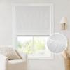 Madison Park Galen Matte White Cordless Roman Shades – Fabric Privacy Single Panel Darkening, Energy Efficient, Thermal Insulated Window Blind Treatment, for Home, Living Room Decor, 23″ W x 64″ H(Slub-textured White)