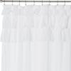 Madison Park Grace White Shower Curtain,Solid Cottage Top Shower Curtains for Bathroom, 72 X 72, White