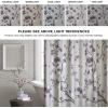 Madison Park Holly Modern Cotton Fabric Long Shower Curtain , Floral Shower Curtains for Bathroom , 72 X 72 , Grey/Purple Taupe(72″W x 72″L (Pack of 1))