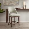 Madison Park Jillian Cream Counter Stool with Swivel Seat MP104-1074