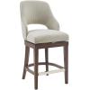 Madison Park Jillian Cream Counter Stool with Swivel Seat MP104-1074