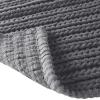 Madison Park Lasso 100% Cotton Chenille Chain Woven Stitch Bathroom Rug – Non Slip – Absorbent, Quick Dry Bath Mat, 24×40, White(Charcoal)