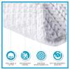 Madison Park Lasso 100% Cotton Chenille Chain Woven Stitch Bathroom Rug – Non Slip – Absorbent, Quick Dry Bath Mat, 24×40, White(Charcoal)
