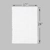 Madison Park Lasso 100% Cotton Chenille Chain Woven Stitch Bathroom Rug – Non Slip – Absorbent, Quick Dry Bath Mat, 24×40, White(White)