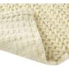 Madison Park Lasso 100% Cotton Chenille Chain Woven Stitch Bathroom Rug – Non Slip – Absorbent, Quick Dry Bath Mat, 24×40, White(Yellow)