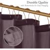Madison Park Laurel Semi-Sheer Black Shower Curtain – Lightweight Faux Silk Fabric, 72×72 in, Light Filtering, Modern Style Bathroom Curtain Textured Tufting Detail Modern Mid-Century Bathroom Decor(Plum Violet)