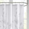 Madison Park Magnolia Shower Curtain, Luxurious Botanical Floral Print, Modern Serene Bathroom Décor, Machine Washable Bath Privacy Screen, 72×72, Aqua(Aqua)