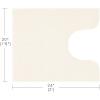 Madison Park Marshmallow Bathroom Rug Non Slip, Luxrurious Plush Bath Mat, Absorbent, Quick Dry, Spa Design Bath Room Décor, 24×40, Grey(Cream)
