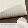 Madison Park Marshmallow Bathroom Rug Non Slip, Luxrurious Plush Bath Mat, Absorbent, Quick Dry, Spa Design Bath Room Décor, 24×40, Grey(Cream)