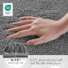 Madison Park Marshmallow Bathroom Rug Non Slip, Luxrurious Plush Bath Mat, Absorbent, Quick Dry, Spa Design Bath Room Décor, 24×40, Grey(Grey)