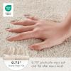 Madison Park Marshmallow Bathroom Rug Non Slip, Luxrurious Plush Bath Mat, Absorbent, Quick Dry, Spa Design Bath Room Décor, 24×40, Grey(Natural)