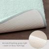 Madison Park Marshmallow Bathroom Rug Non Slip, Luxrurious Plush Bath Mat, Absorbent, Quick Dry, Spa Design Bath Room Décor, 24×40, Grey(Seafoam)