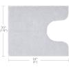 Madison Park Marshmallow Bathroom Rug Non Slip, Luxrurious Plush Bath Mat, Absorbent, Quick Dry, Spa Design Bath Room Décor, 24×40, Grey(Silver)