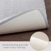 Madison Park Marshmallow Bathroom Rug Non Slip, Luxrurious Plush Bath Mat, Absorbent, Quick Dry, Spa Design Bath Room Décor, 24×40, Grey(Silver)