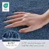 Madison Park Marshmallow Bathroom Rug Non Slip, Luxrurious Plush Bath Mat, Absorbent, Quick Dry, Spa Design Bath Room Décor, 24×40, Grey(Slate Blue)