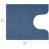 Madison Park Marshmallow Bathroom Rug Non Slip, Luxrurious Plush Bath Mat, Absorbent, Quick Dry, Spa Design Bath Room Décor, 24×40, Grey(Slate Blue)
